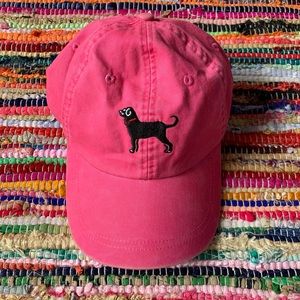 ☆☆☆WOMENS PINK BLACK DOG HAT☆☆☆